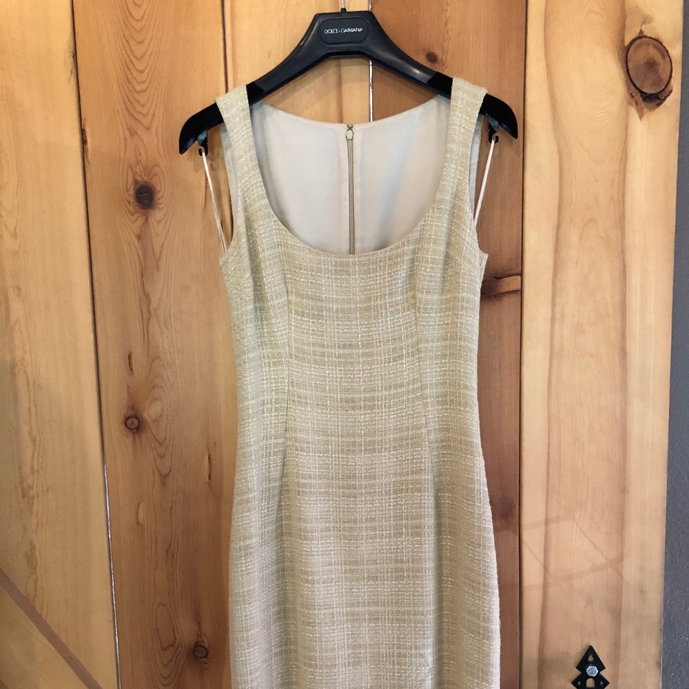 Dolce & Gabbana Tweed Shift Dress IT 38